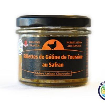 Rillettes de Géline de Touraine au Safran 80g