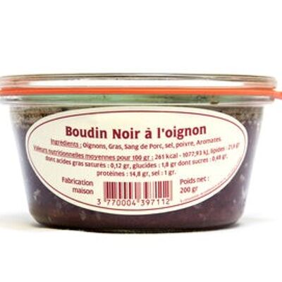 Boudin noir à l’oignon 200g