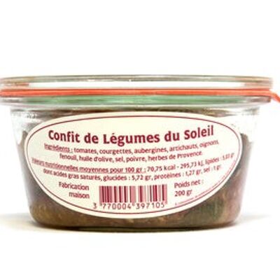 Confit de légumes du soleil 200g