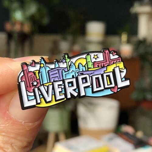 Liverpool Waterfront Enamel Pin Badge