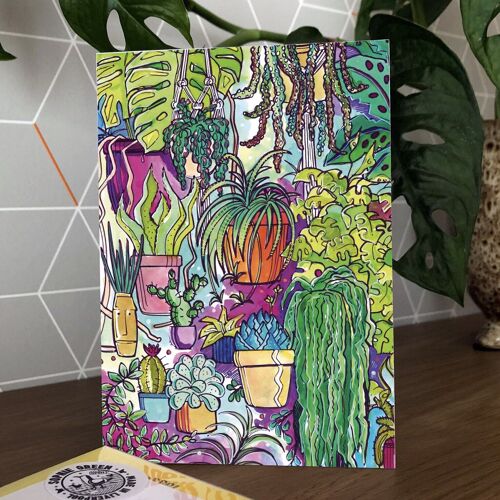 House Plants Greetings Card