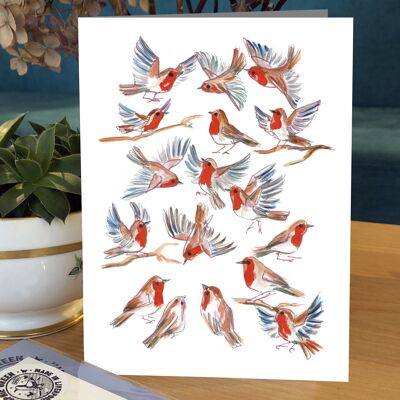 Robins Greetings Card