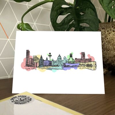 Liverpool Waterfront Greetings Card