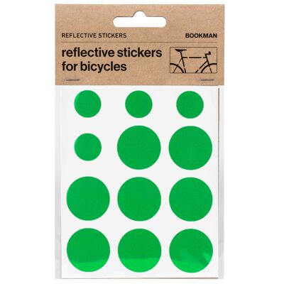 Reflectores adhesivos verdes