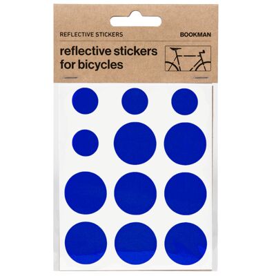 Reflectores adhesivos azules