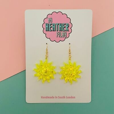 Sun Glitter Earrings