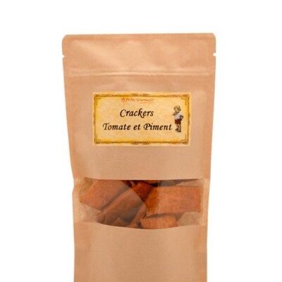 Biscuits salés crackers Tomate Piment - sachet de 80g