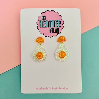 Fried Egg Earrings , sku669