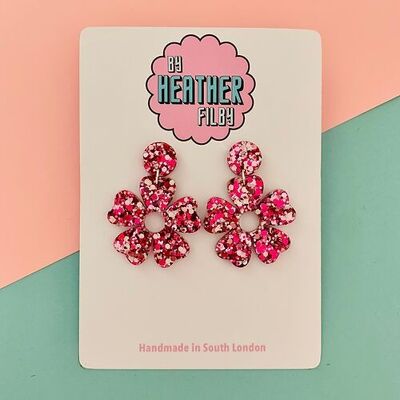 Chunky Petal Flower Earrings