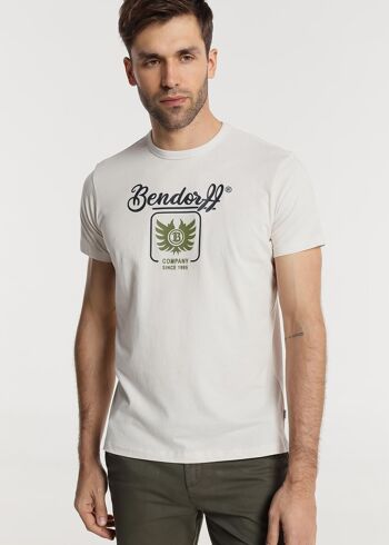 T-shirts BENDORFF pour hommes en été 20 | 100% COTON | Blanc - 205