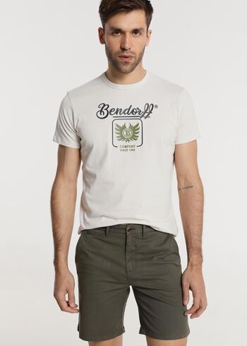 BENDORFF Bermuda pour homme en été 20 | 98% COTON 2% ÉLASTHANNE | Vert - 111