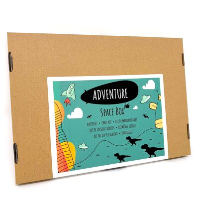 Abenteuer-Bastelbox - Serie Nr. 3 - Weltraum-Box - Bastelset für Kinder, 6-8 Jahre