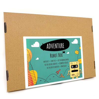 Abenteuer-Bastelbox - Serie Nr. 2 - Roboter-Box - Bastelset für Kinder, 6-8 Jahre