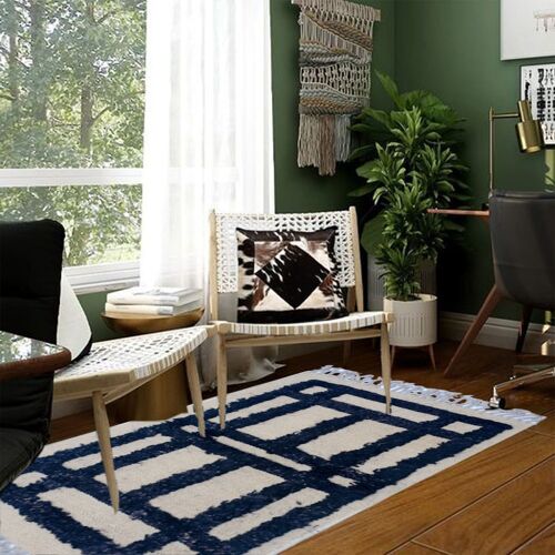 IKAT Oushak Timberwolf Kilim Rug