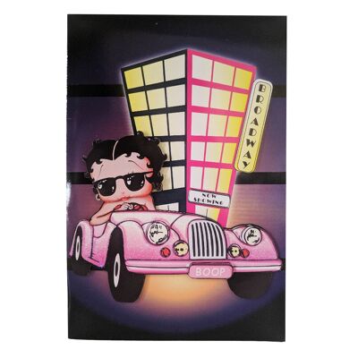 Biglietto d'auguri vuoto Betty Boop Broadway decoupage (3D)