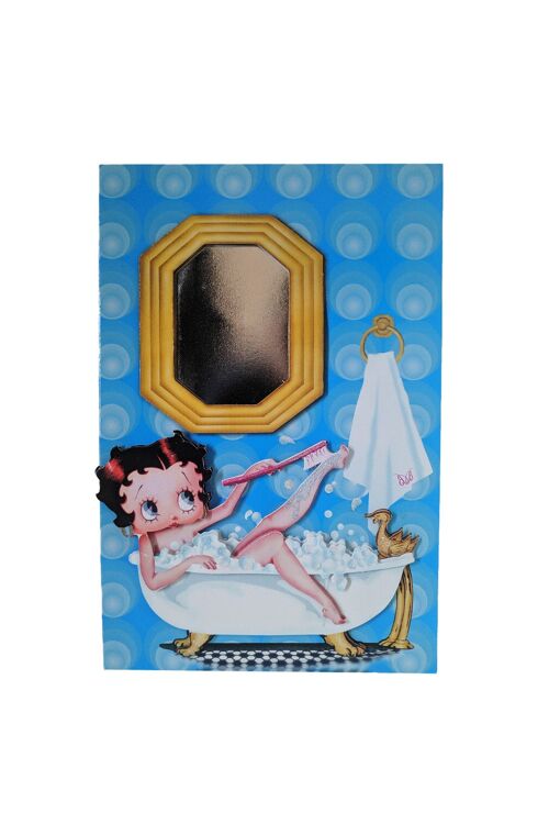 Betty Boop Bubble Bath Decoupage Blank Greetings Card (3D)