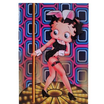 Betty Boop Bunny Decoupage Blank Greetings Card