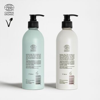 PACK CADEAU COMBINÉ. Shampoing Revitalisant Bio + Lait Corporel 500 ml 4