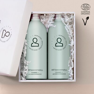 AUFLADUNGSPAKET. 2 Bio-Shampoos + Conditioner 500 ml