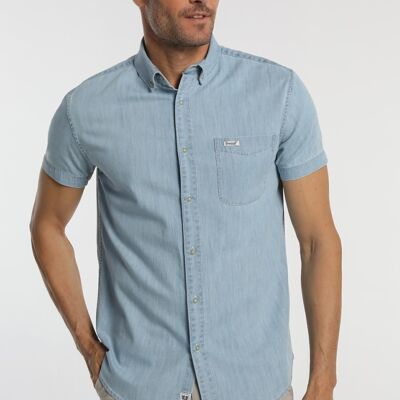 Chemises BENDORFF pour hommes en été 20 | 100% COTON | Bleu - 936