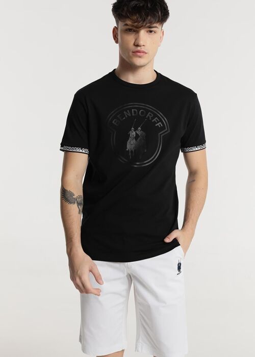 BENDORFF  T-shirts for Mens in Summer 20 | 95% COTTON 5% ELASTANE | Black