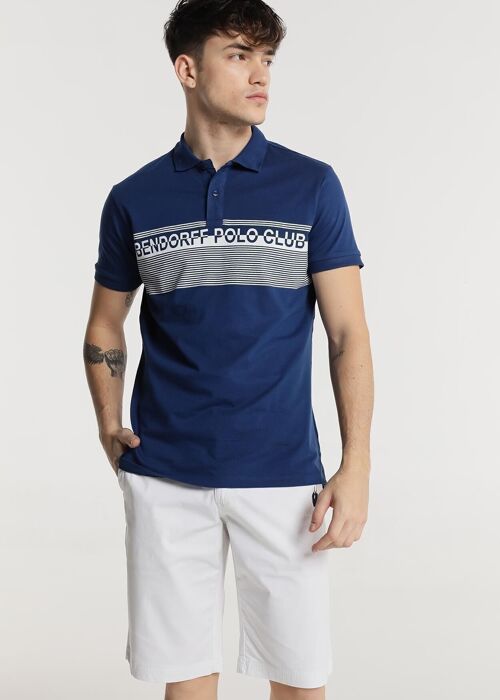 BENDORFF  Poles for Mens in Summer 20 | 100% COTTON | Blue - 268/3