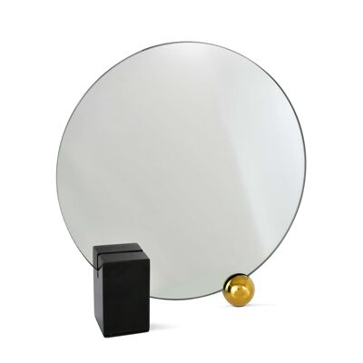 ADM - Decorative object 'Geometric mirror' - Mirror Color - 30.5 x 28 x 0.5 cm
