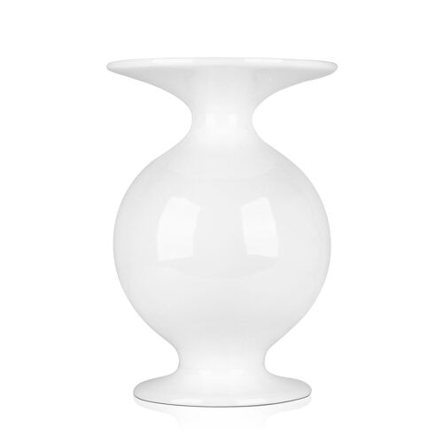 ADM - Portafiori 'Vaso panciuto piccolo' - Colore Bianco - 54 x Ø37 cm