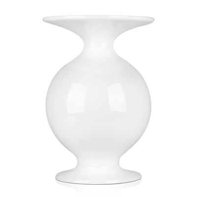 ADM - Portafiori 'Vaso panciuto' - Colore Bianco - 69 x Ø48 cm