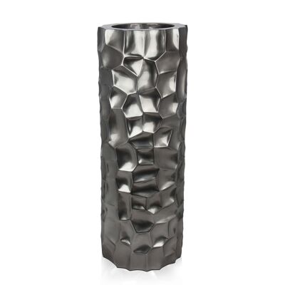 ADM - 'Vase mosaïque colonne' - Couleur anthracite - 90 x Ø33 cm