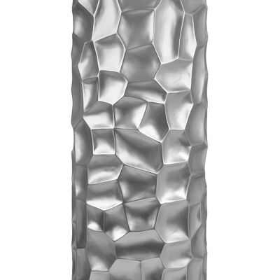 ADM - 'Säulenmosaikvase' - Silberfarbe - 90 x Ø33 cm