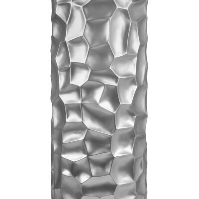 ADM - 'Säulenmosaikvase' - Silberfarbe - 90 x Ø33 cm