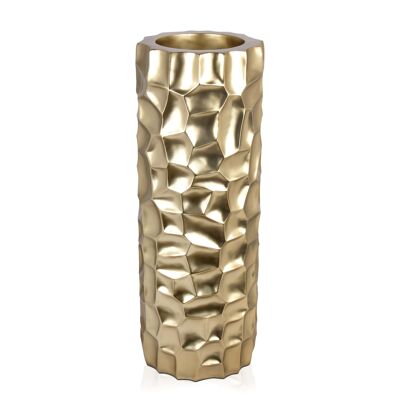 ADM - 'Vase mosaïque colonne' - Couleur or - 90 x Ø33 cm