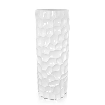 ADM - 'Vase mosaïque colonne' - Coloris blanc - 90 x Ø33 cm 6