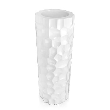 ADM - 'Vase mosaïque colonne' - Coloris blanc - 90 x Ø33 cm 7