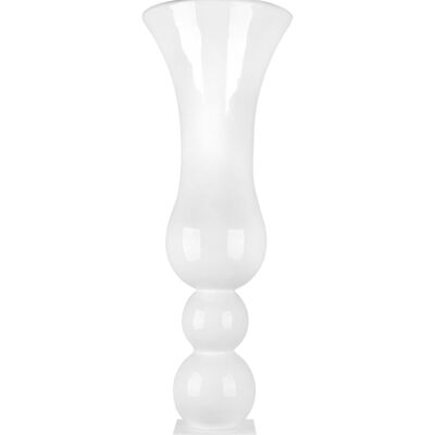 ADM - Portafiori 'Vaso flut da terra' - Colore Bianco - 196 x Ø46 cm (base: 70 x 25 x 25 cm)