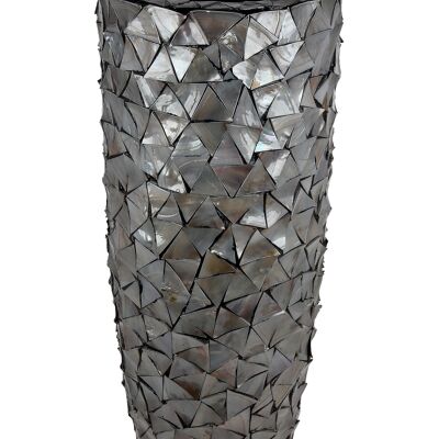 ADM - 'New Jungle Cone Vase' Blumenhalter - Farbe Anthrazit - 92 x 38 x 38 cm