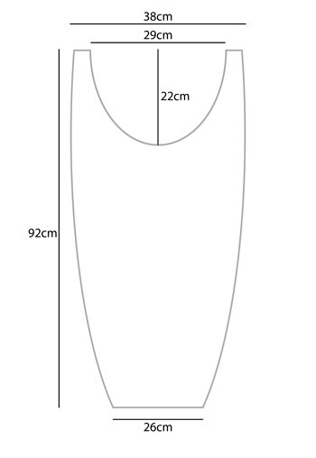 ADM - Jardinière 'New Jungle Cone Vase' - Couleur anthracite - 92 x 38 x 38 cm 2