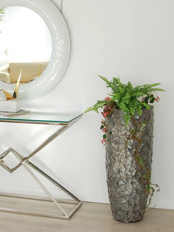 ADM - Jardinière 'New Jungle Cone Vase' - Couleur anthracite - 92 x 38 x 38 cm 3