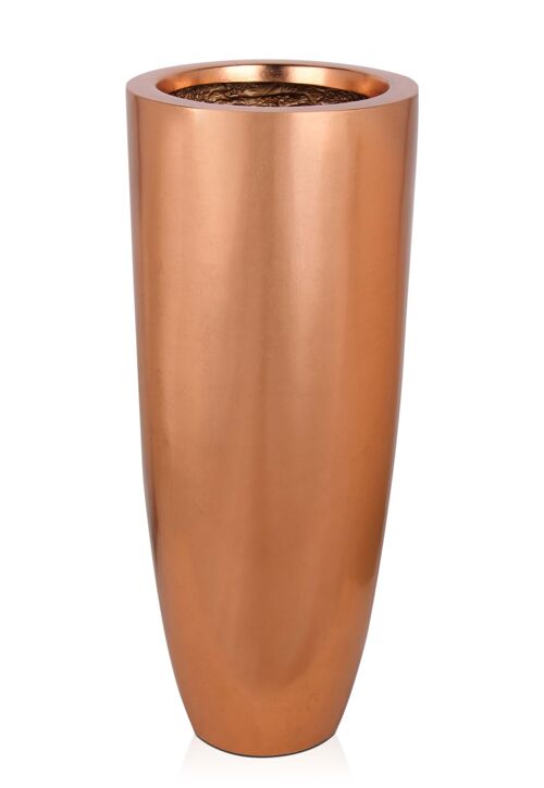 ADM - Portafiori 'Vaso Bullet' - Colore Rame - 92 x 38 x 38 cm