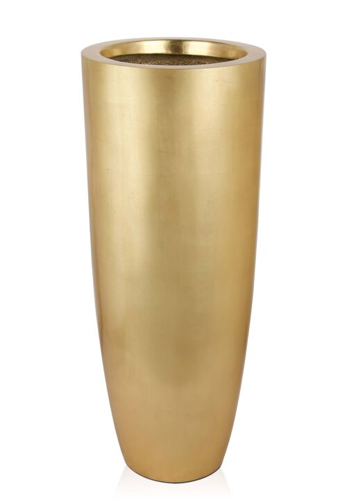 ADM - Portafiori 'Vaso Bullet' - Colore Oro - 92 x 38 x 38 cm