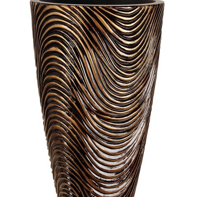 ADM - Soporte de flores 'Waves Vase' - Color marrón - 90 x 50 x 50 cm