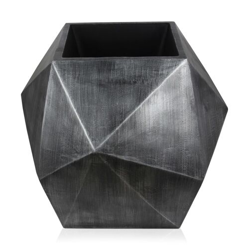 ADM - Portafiori 'Vaso Diamond' - Colore Antracite - 71 x 80 x 80 cm