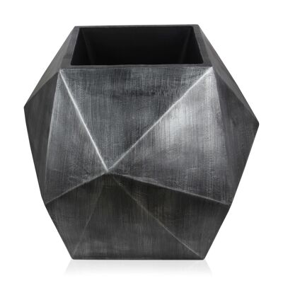 ADM - Macetero 'Vaso Diamond' - Color antracita - 71 x 80 x 80 cm
