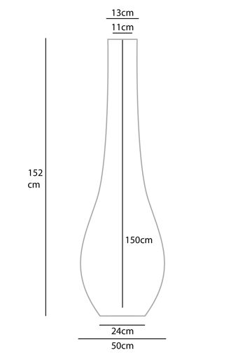 ADM - Porte-fleurs 'New Classic Long Neck Vase' - Couleur cuivre - 152 x 50 x 50 cm 2