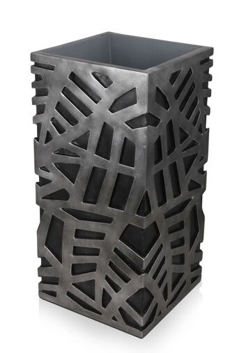 ADM - Porte-fleurs 'Jungle Vase' - Couleur anthracite - 91 x 44 x 44 cm 6