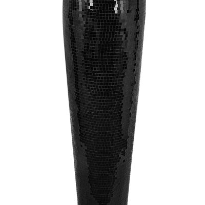 ADM - Vase en verre décoré 'Vaso Conico' - Couleur noire - 109 x 33 x 33 cm
