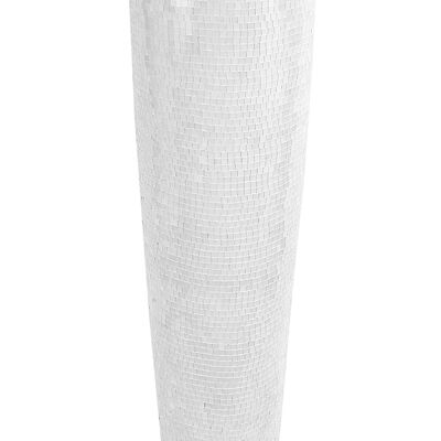 ADM - Decorated glass vase 'Conical Vase' - White color - 124 x 40 x 40 cm