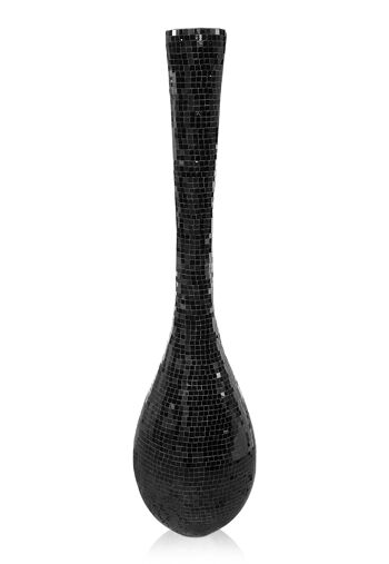 ADM - Vase en verre décoré 'Vaso Olpe' - Couleur noire - 133 x 36 x 36 cm 5