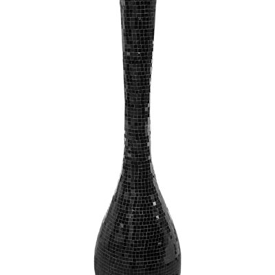ADM - Jarrón de cristal decorado 'Vaso Olpe' - Color negro - 133 x 36 x 36 cm